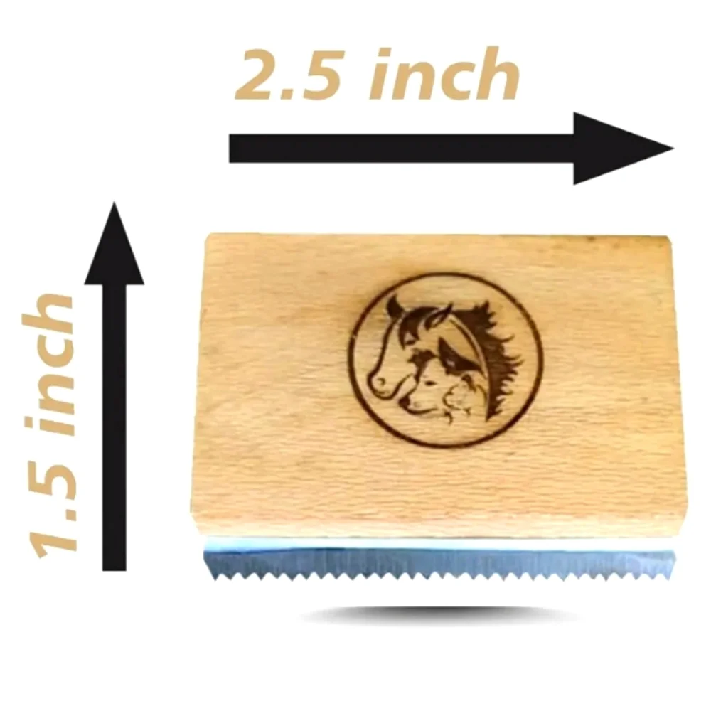 I N Premium Products Wooden Pet Grooming Brush 2 5